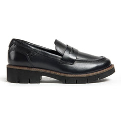 Pod Kaltin Leather Women's Black Loafers