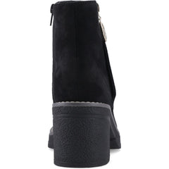 ONLY BABETTE Polyurethane Women's Black/Gold Heeled Ankle Boots
