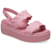 Crocs Brooklyn Woven Synthetic Women's Rosette Sandals