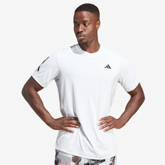 adidas Club 3 Stripe T-Shirt