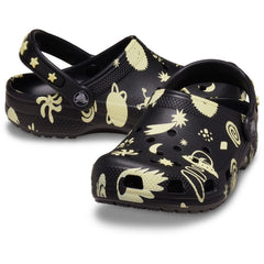 Crocs Classic Graphic Synthetic Black Clogs