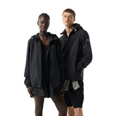 Hunter Hunter Packable Rain Unisex Adults Black Rain Jacket