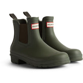 Hunter Original Chelsea Boot Rubber Women's Dark Olive Wellington Boots