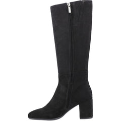 Hush Puppies Oprah Suede Women's Black Heeled Knee High Boots