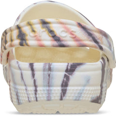 Crocs Classic Tie Dye Clog Thermoplastic Women's Chalk/Multi Clogs