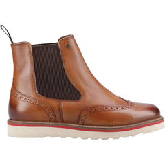 Hunter Orkney Brogue Dealer Boot Leather Men's Tan Ankle Boots