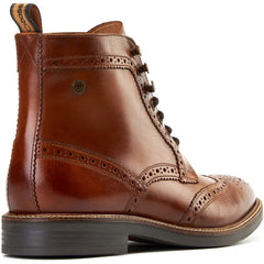 Base London Bristol Leather Men's Burnt Tan Brogues Shoes