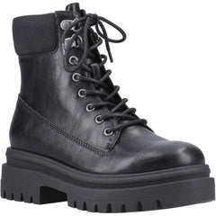 Rocket Dog Danie Faux Leather Women's Black Heeled Mid Calf Boots