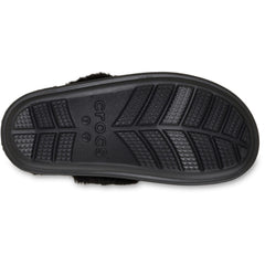 Crocs Classic Fuzz Scuff Thermoplastic Black Slippers