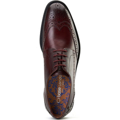 Base London Pocket Leather Men's Bordo Brogues Shoes
