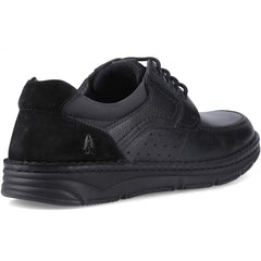 Hush Puppies Franklin Lace Up Shoe Leather Men's Black Loafers