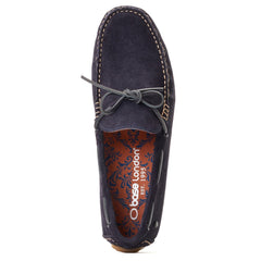 Base London Brooks Leather Men's Navy Standard Loafers