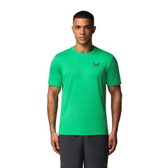 Castore Short Sleeve Polyester Men's Green Activewear T-Shirts