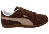 Puma K Moda SD Womens Leather Casual Shoes Brown Rose Latte Puma White