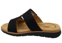 Scholl Orthaheel Nola Womens Comfortable Adjustable Slides Sandals