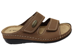 Tamaris Carolinar Womens Comfortable Leather Slides Sandals