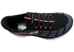 Skechers Womens Slip Ins Summits Plus Bright Wave Shoes Black Multi