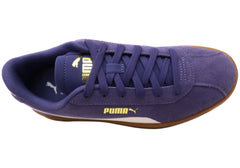 Puma Mens Club II Comfortable Leather Lace Up Sneakers