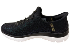 Skechers Womens Slip Ins Summits Lunar Glow Comfortable Shoes