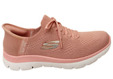 Skechers Womens Slip Ins Summits New Daily Shoes Rose Coral