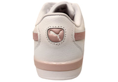 Puma Jada Classic Womens Comfortable Sneakers White Rose Mauve