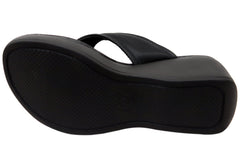 Softli Vaniya Womens Brazilian Comfort Footbed Platform Thongs Sandals