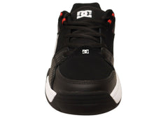 DC Shoes Mens Comfortable Leather Versatile Shoes Black White Red