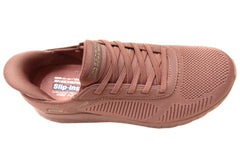 Skechers Womens Slip Ins Bobs Sport Squad Chaos Current Wide Fit Shoes