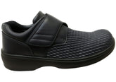 Propet Womens Olivia Leather Comfort Adjustable Strap Wide Fit Shoes