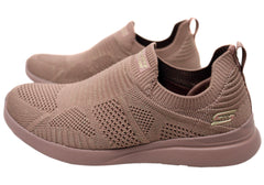 Skechers Womens BOBS Milano Purely Radiant Slip On Shoes Mauve