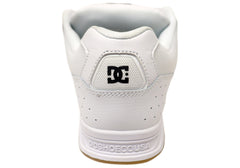 DC Shoes Mens DC Coiler Comfortable Leather Shoes White Black Gum