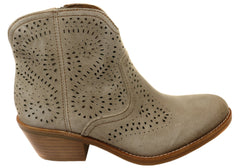 Sofft Alexia Womens Comfortable Leather Low Heel Ankle Boots