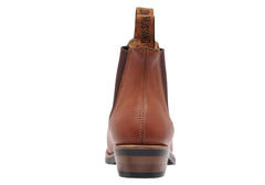 Mustang Womens Signature Pull Up Tan Leather Boots