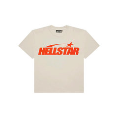 Hellstar Classic T-shirt (Regular Print) White/Orange