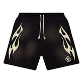 Hellstar Flame Shorts Black/White