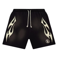 Hellstar Flame Shorts Black/White