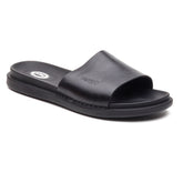 Base London Albany Leather Men's Black Slides