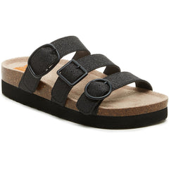 Rocket Dog Astor Glenn Glitter Textile Women's Black Sandals