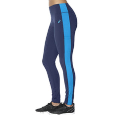 Asics Colour Block Womens 7/8 Running Tights - Blue