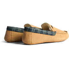 Hunter Moccassin Slipper Suede Men's Biscuit Slippers