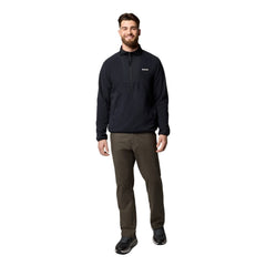 Columbia Sequoia Grove Half Zip Fleece Polyester Men's Black Zip Neck Pullovers