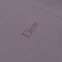 Dime Men Classic Small Logo Hoodie Plum Gray