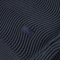 Dime Wave Knit Sweater Navy