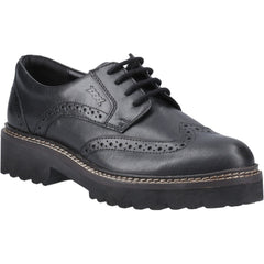 Pod Kortney Leather Women's Black Brogues Shoes
