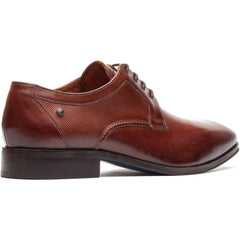 Base London Dome Lace Up Leather Men's Burnt Tan Lace-Up Shoes
