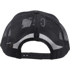 Caterpillar Raised Logo Cotton Black Baseball Caps