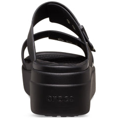 Crocs Brooklyn Synthetic Women's Black Sandals