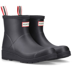 Hunter Womens Matt Black Original Play Short Wellington Boots