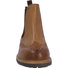 Hunter Mens Tan Cawdor Brogue Dealer Boots