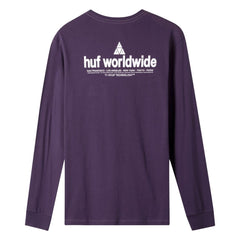 Huf Peak Patch Long Sleeve Pocket Tee Purple Velvet Men TS00871-PPV